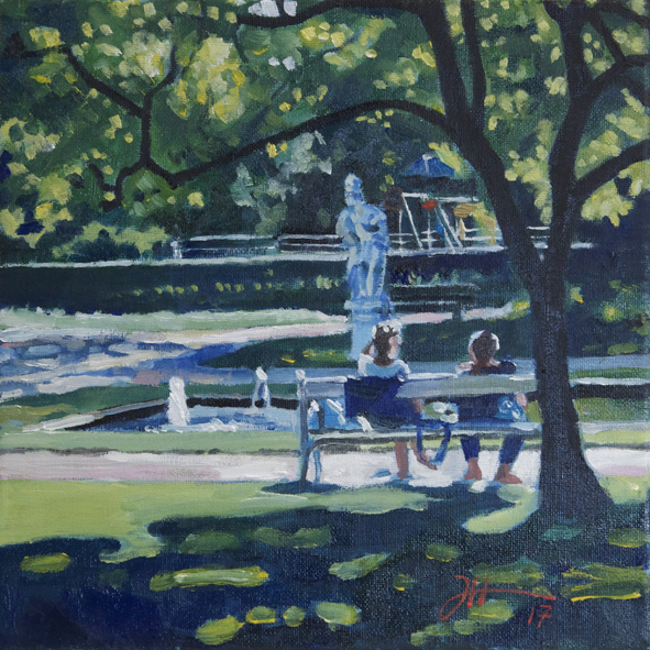 Morgenlicht – Palastgarten