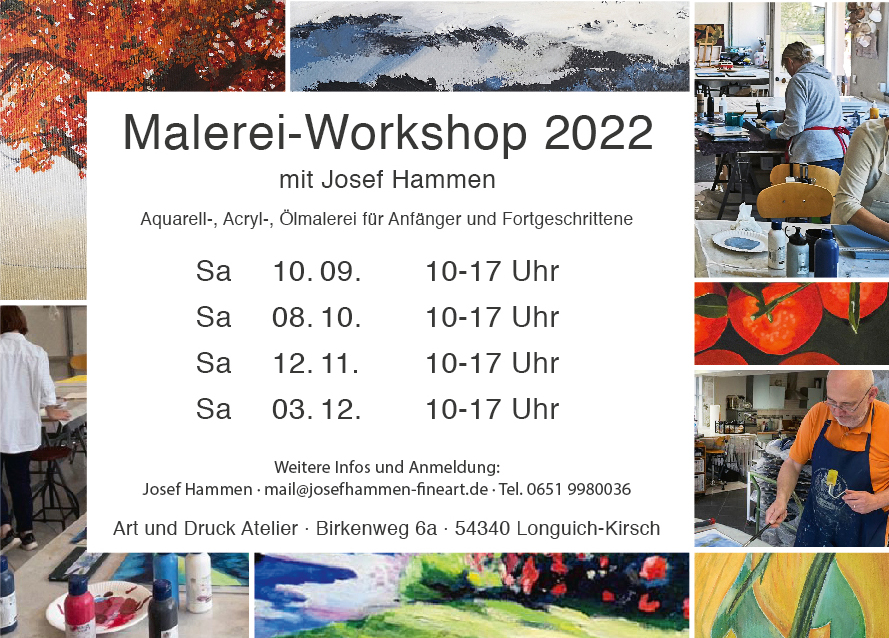 Workshop-Termine Herbst 2022