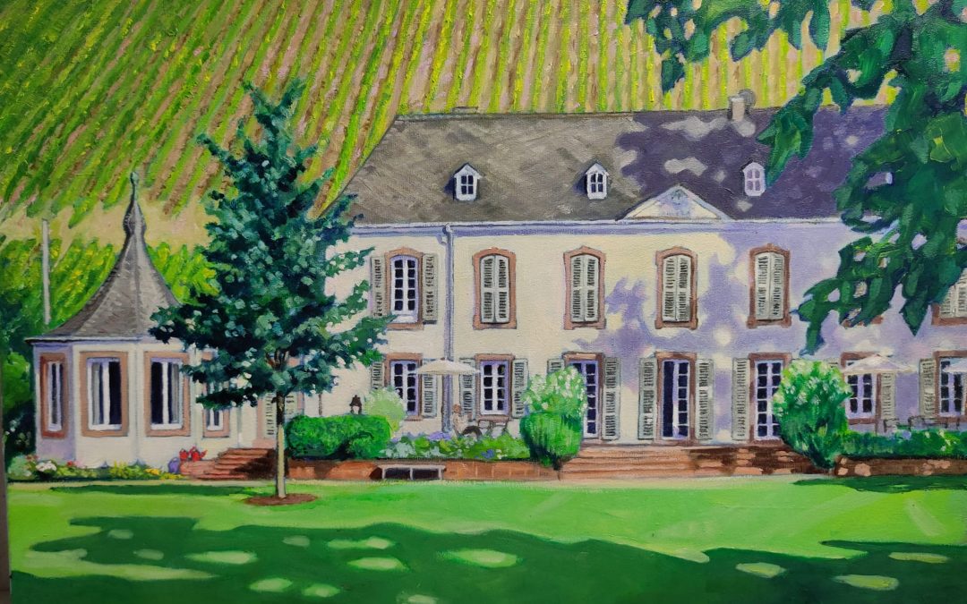 Tag 4, pleinair malen bei Weingut von Othegraven.