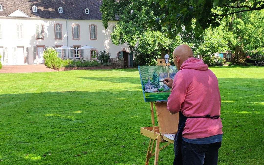 Pleinair malen bei Weingut von Othegraven. Tag 3.
